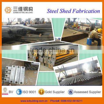 Steel members for prefabricated light steel frame house/light prefab steel sheds building