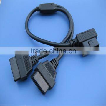 Auto diagnostic cable OBD 2 Y splitter cable