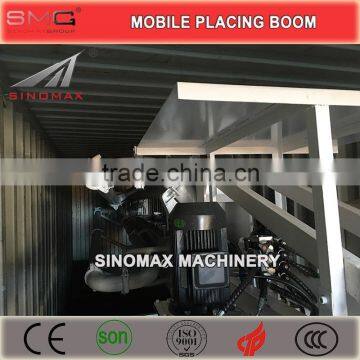 TOP! 13m 15m 17m 18m Mobile Hydraulic Concrete Placing Boom With Wheels/Spider Boom