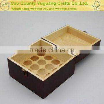 Essential Oil Wooden Box Organizer