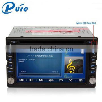 Wince 6.0 OS car dvd player 6.2 inch car navigation system with gps bluetooth dvd car audio