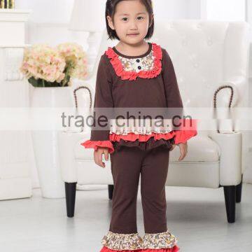 Wholesale Ruffle Clothes Fall New Baby Outfit,clothing Set for Kids photo-5