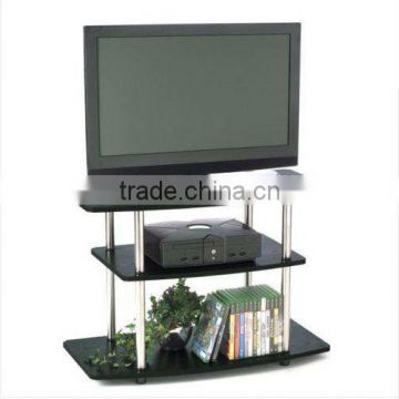 Convenience Concepts 32" Black Wood 3-Tier LCD TV Stand