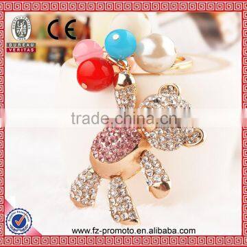 Various Animal Rhinestone Keychain Cute Mouse Shaped Keychain photo-2