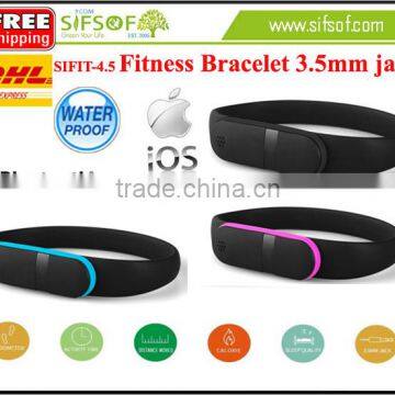 SIFIT-4.5 Fitness Fashion Bracelet, Activity Tracker, Different Apron Colors, Bluetooth Acitvity Tracker,Tracks activity time