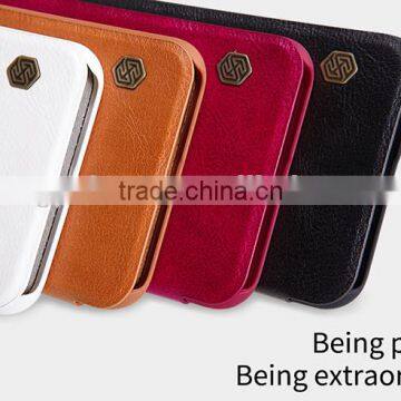 Quality Flip Leather Case For IPHONE 7 NILLKIN Qin PU flip leather phone Case BUSINESS CARD CASE CLASSIC RESTRO