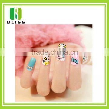 Popular White Lace Strip Style Nail Art Decals Colorful Waterproof Self Adhesive 3d Nail Sticker photo-5