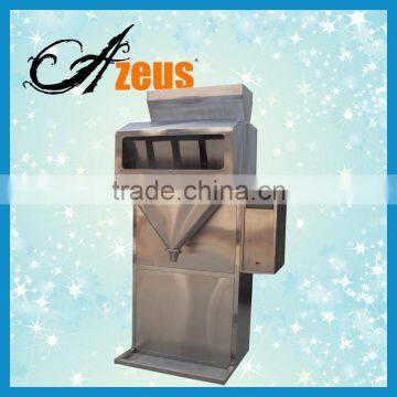 Semi-aotomatic 4 scales weighting packaging machine all kinds of granules(dried fruits, tea, sugar,confectionary)