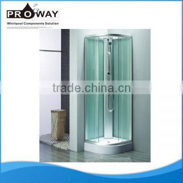 PROWAY Golden Supplier Door With Seal Strip Low Tray Corner Shower Cabin