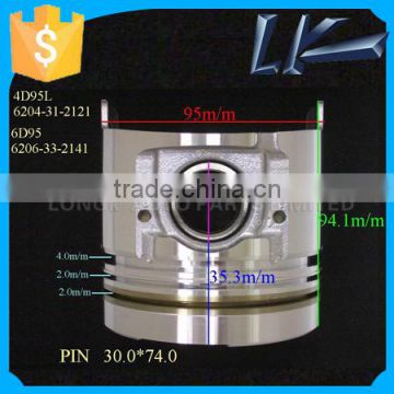 Guangzhou auto parts 6204-31-2121 for 4D95L piston