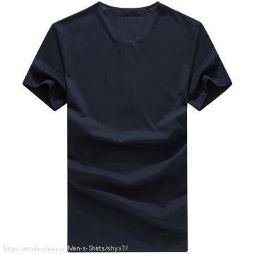 YixigeluoBurst of Men's Summer Short Sleeved Cotton T-shirt Men's Business Training Collar Zipper Shirt Men's Shirt POLO photo-2