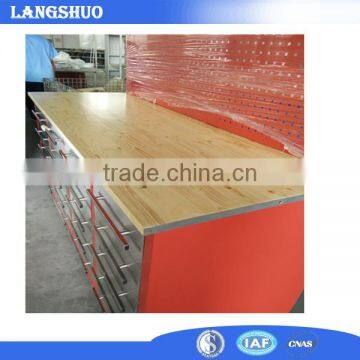 2017 20 Drawers Wood Mesa Workbench Durable Rolling Tool Chest With Pegboard photo-2