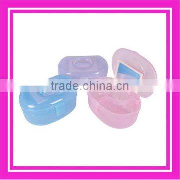 plastic container with mirror for cosmetic