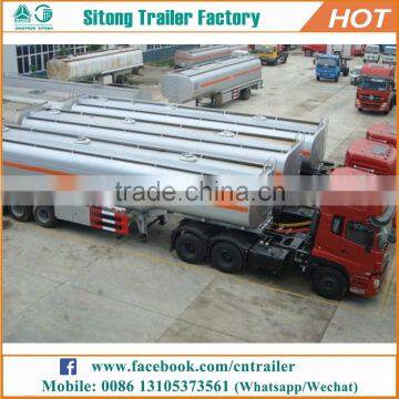Customized tanker trailer length oil transportation fuel tanks tractor trailer