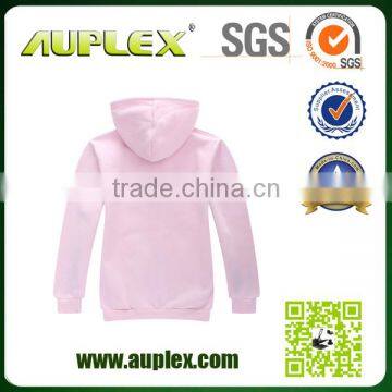 2015 Sublimation 100% Combed Cotton Plain Black Zipper Hoodie for Sale photo-5