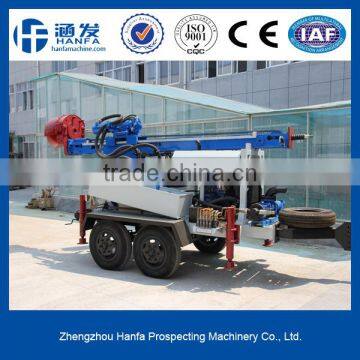 HF410T hydraulic rock drilling machine with air compressor, very easy to operate