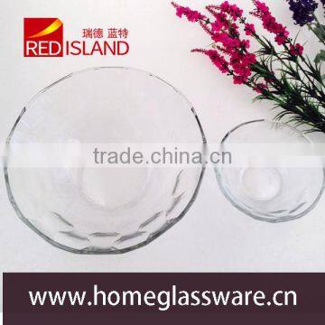 2016 new design crystal glass fruit / salad bowl