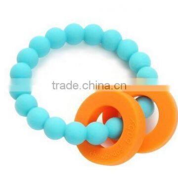 Colorful Silicone Teething Bracelet&&Silicone Baby Chewing Bracelet&Silicone Baby Bangle photo-2