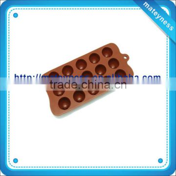 silicone ice cube tray 15-cavity Round Chocolate shape