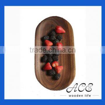 Black Walnut Serving Tray Wooden Fruit Tray Dessert Plate Little Dishes