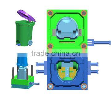 3D mould design for dustbin