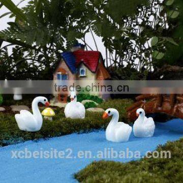CY309 White Swan Moss Micro Landscape Ornaments DIY Decoration for Home Office photo-5