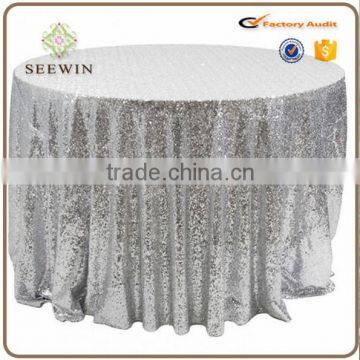 elegant royal 100% polyester sequin table overlay for table
