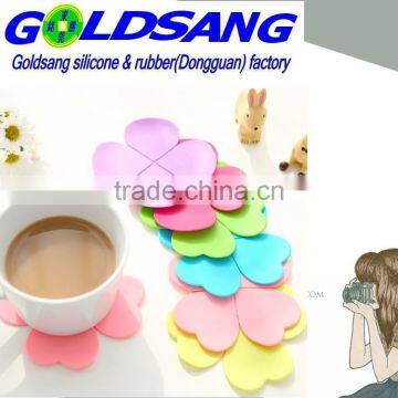 Hot Selling Custominzed Fllower Shape Heat Resistant Silicone Cup Mat photo-2