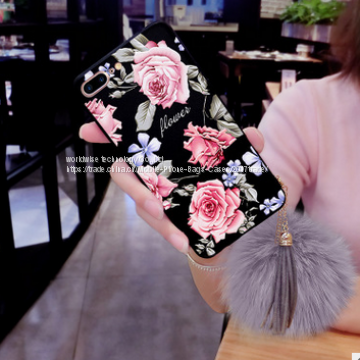 Soft Tpu Cell Phone Cover Case Silicone Mobile Phone Cases for IPhone7/7Plus/6/6s/6plus/6splus Fluffy Ball Housing Shell photo-3