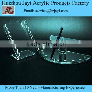 Factory Supply Single Clear Stationery Acrylic Pen Container Holder photo-2