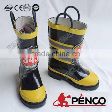 Fire Fight Fire Retardant Rubber Oilproof Acid Resistant Steel Toe Cap Flame Retardant photo-4