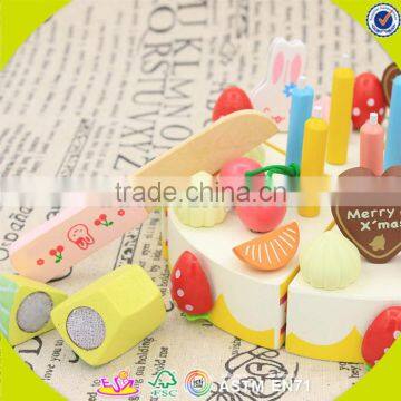 Wholesale Baby Wooden Cutting Cake Toy, Elegant Style Kids Wooden Cutting Cake Toy, Colorful Wooden Cutting Cake Toy W10B103 photo-3