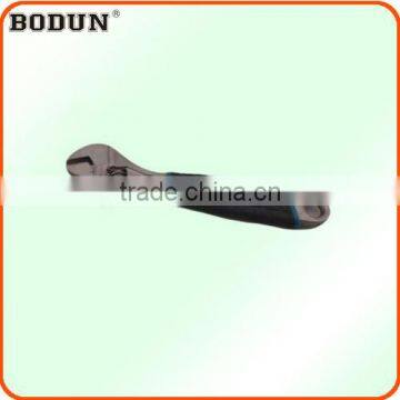 D2001 Two-color rubber tire handle adjustable wrench/spanner