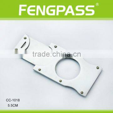 CC-1018 5.5cm 2CR13 Stainless Steel Rectangle-Shaped Full Metal Cigar Cutter with Rivet