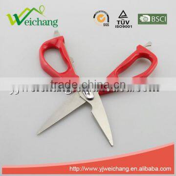WCTS1190 Soft Grip Scissors Heavy Duty Checkered Chef Multifunction Kitchen Scissors Shears photo-4