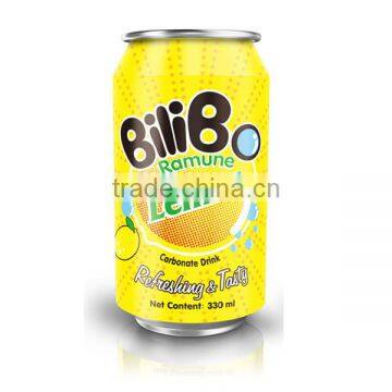 Popular BiliBo Carbonated Drink Lemon Flavor 330mL