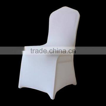 100 PCS Stretch Elastic Universal White Spande Wedding Chair Covers for Weddings Party Banquet Hotel Lycra Polyester Fabric