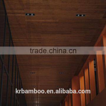 Carbonized Horizontal 2 Layers Matt Finish Bamboo Wall Panel and Bamboo Ceiling With Durable Quality