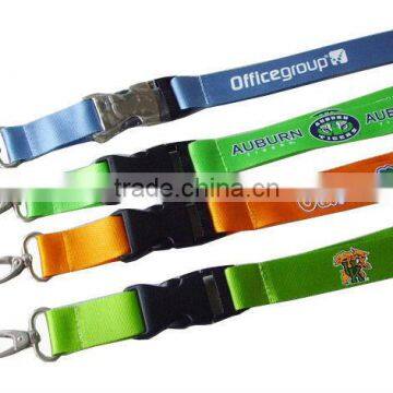 Sublimation Printing Nylon Lanyard With Custom Logo