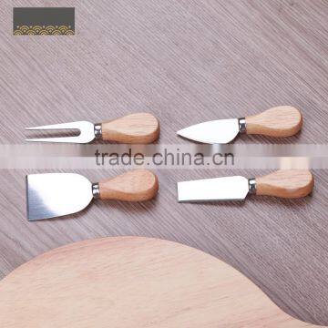 OAK Wood Handle Cheese Knife Set photo-4
