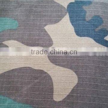 Polyester/Cotton fabric ripstop camouflage