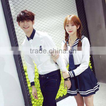 Unisex Design Korean High School Uniforms White Shirt photo-6
