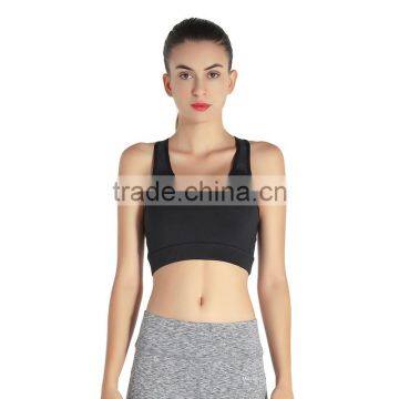 2017 Gym Blank Sportswear Custom Dri Fit Sport Clothes Sexy Women Hole Sale Bra