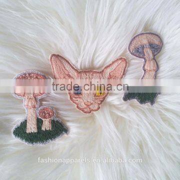 Custom Hand Made Hairless Cat Embroidered Patch for Clothes Embroidery Patch Made in China Choose Size/color photo-5