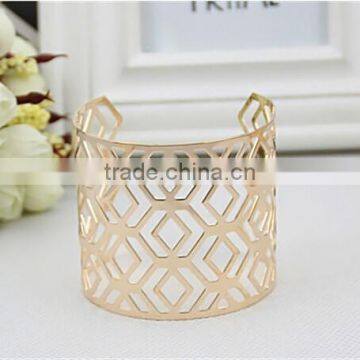 Europe polygon punk style hollow jewelry bangles with factory price