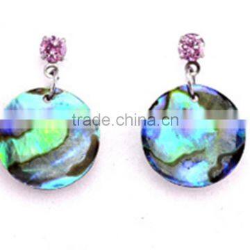 Unique Flower Abalone Shell Earrings New Zealand Paua Shell Earrings Natural Paua Shell Earrings Wholesale photo-2