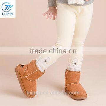 Winter Kids Girls Mirco Velvet Thick Leggings New Design For Girls Cotton Kinny Children Girls Casual Pants photo-2