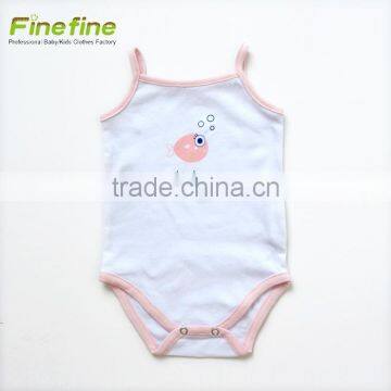 Design Smocked Baby Clothes Plain Cotton Baby Romper photo-2