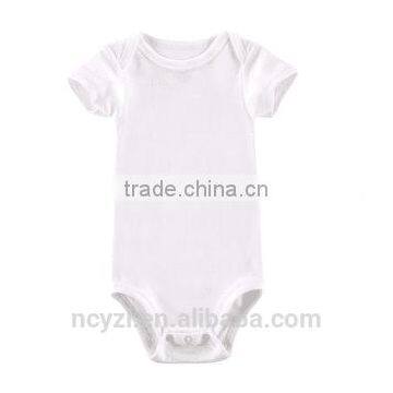 Wholesale OEM quality customize 100% cotton blank newborn baby romper clothes