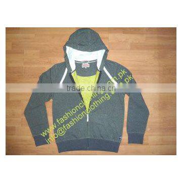 long sleeve double zip hood